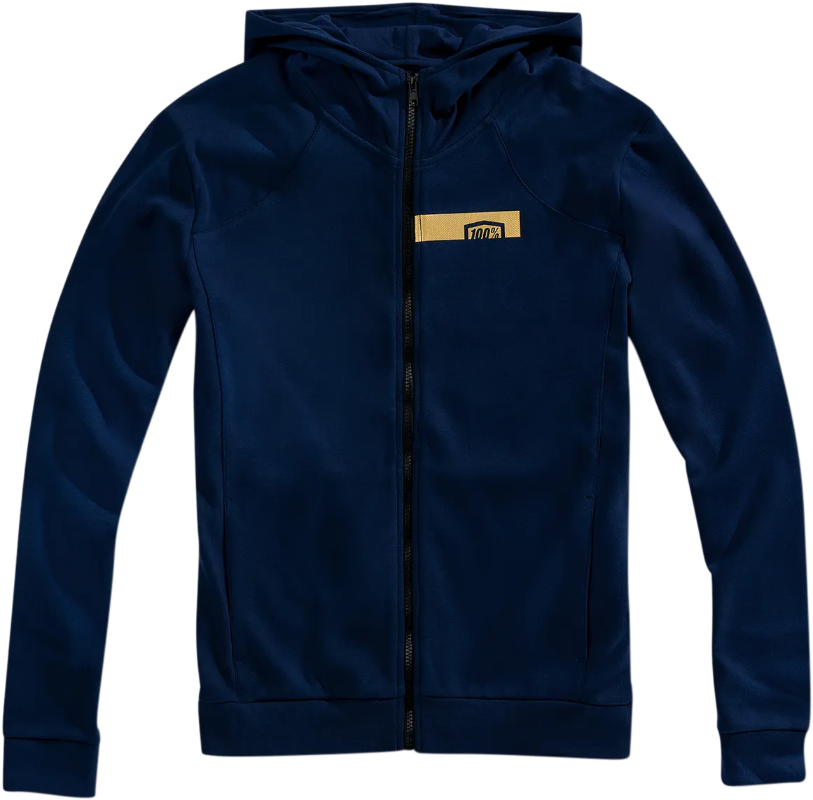 100% Chamber Zip-Up Hoodie - Blue/Gold - Medium 36019-261-11