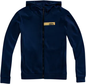 100% Chamber Zip-Up Hoodie - Blue/Gold - Medium 36019-261-11