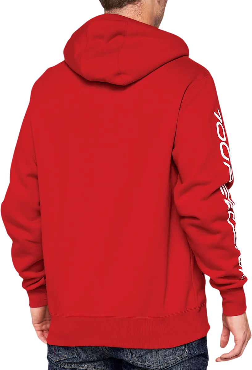 100% Syndicate Fleece Zip-Up Hoodie - Pepper - Small 36017-397-10