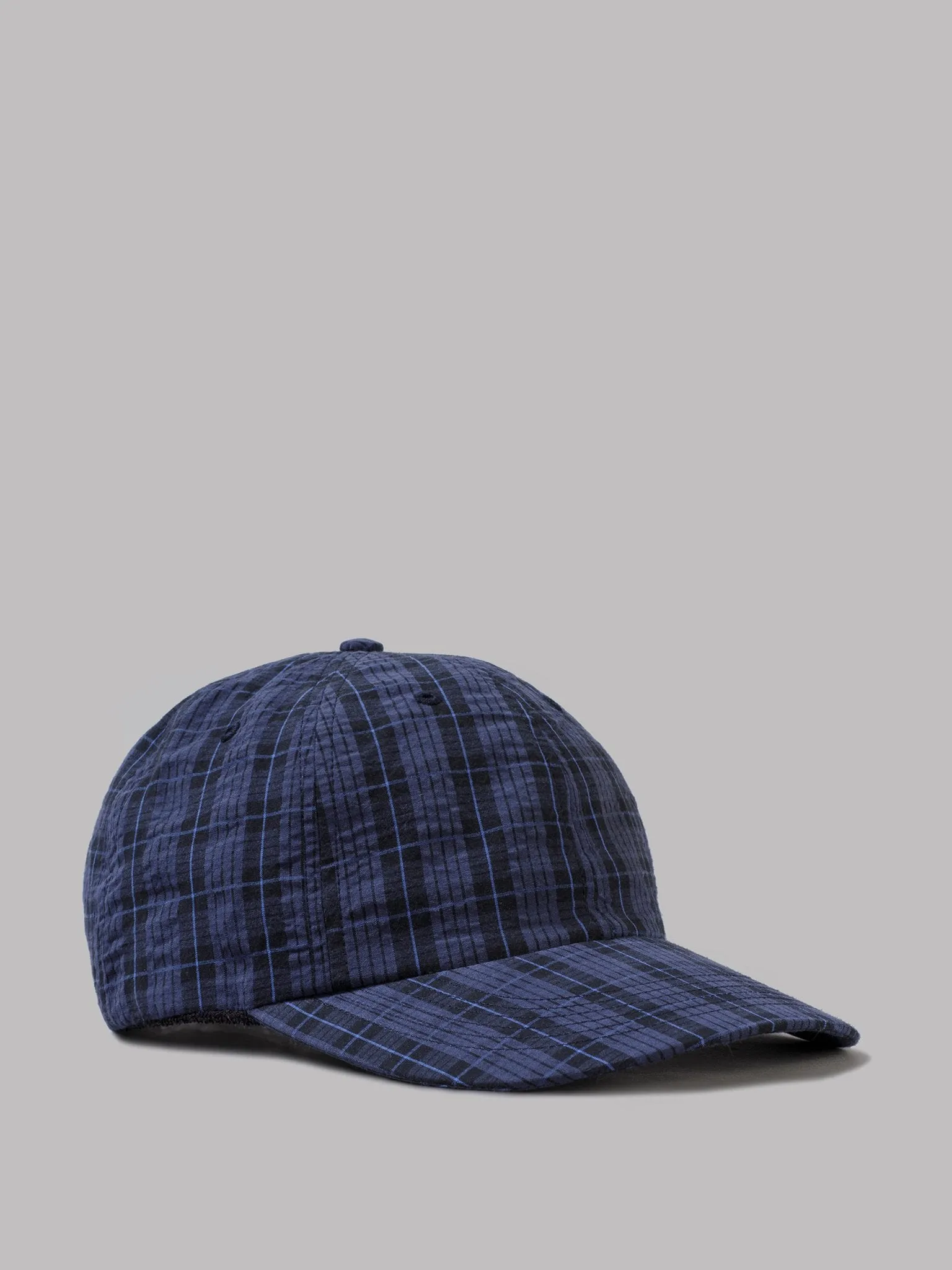 Adsum Plaid Breaker Hat (Dark Navy)