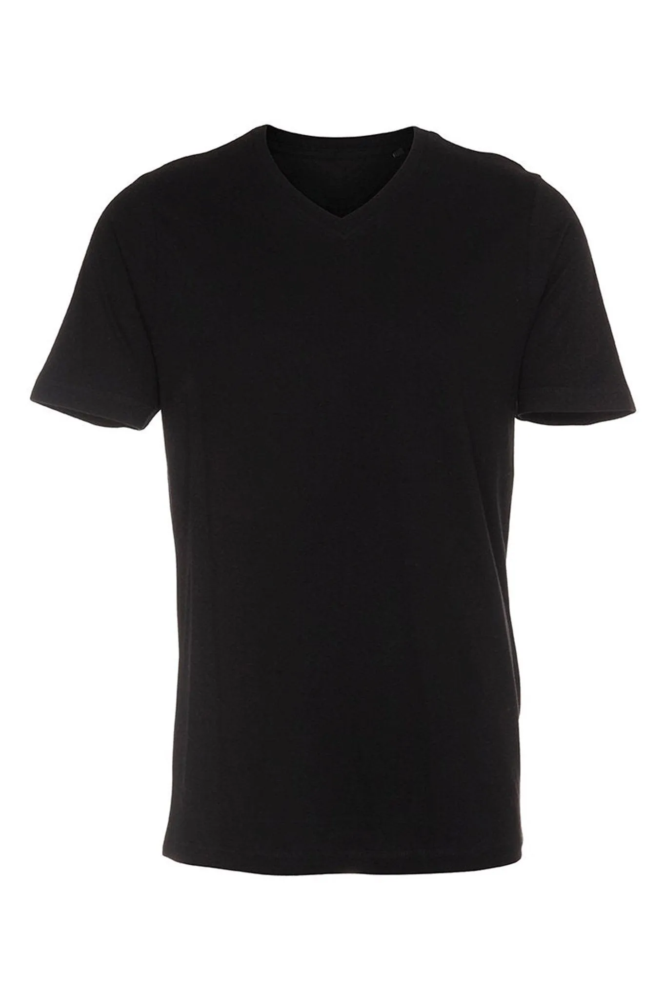 Basic V-neck t-shirt - Sort