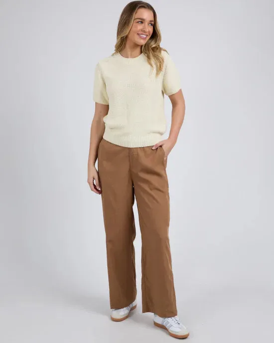 Blair Short Sleeve Knit - Vintage White