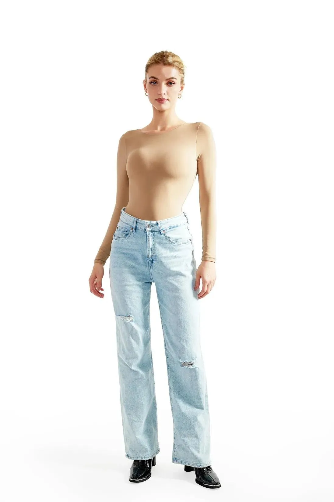 Buttery Soft Crew Neck Bodysuit - Long Sleeve