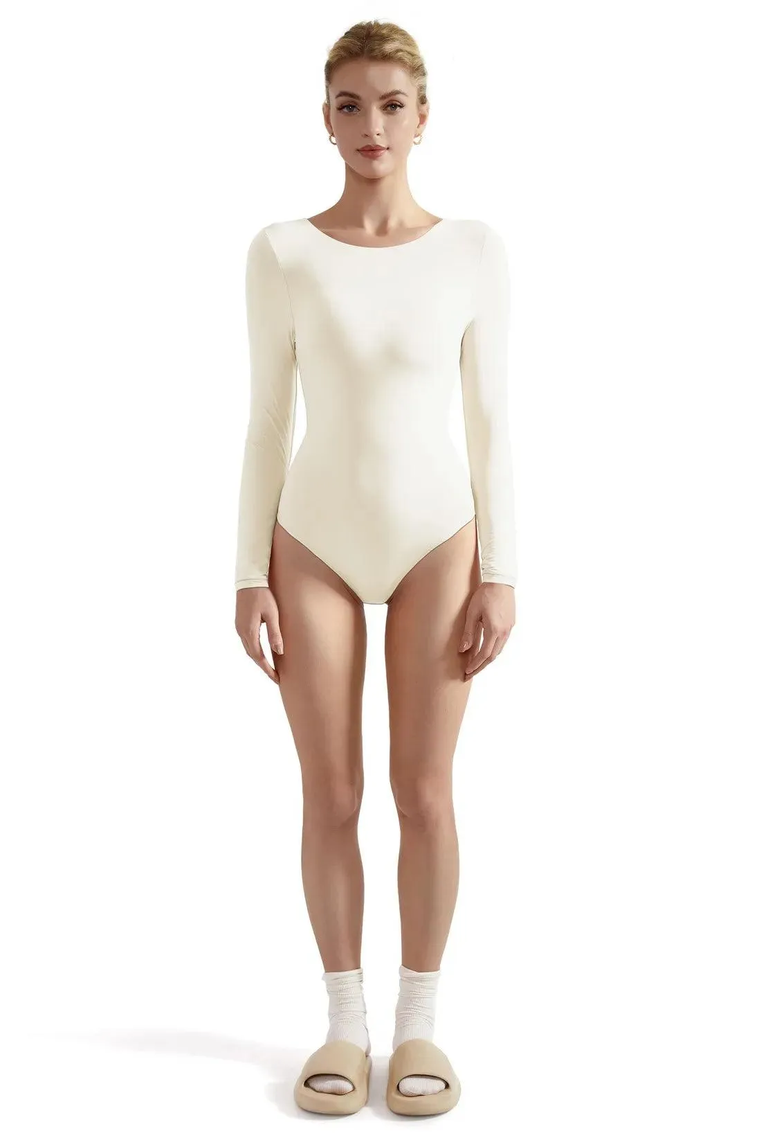 Buttery Soft Crew Neck Bodysuit - Long Sleeve