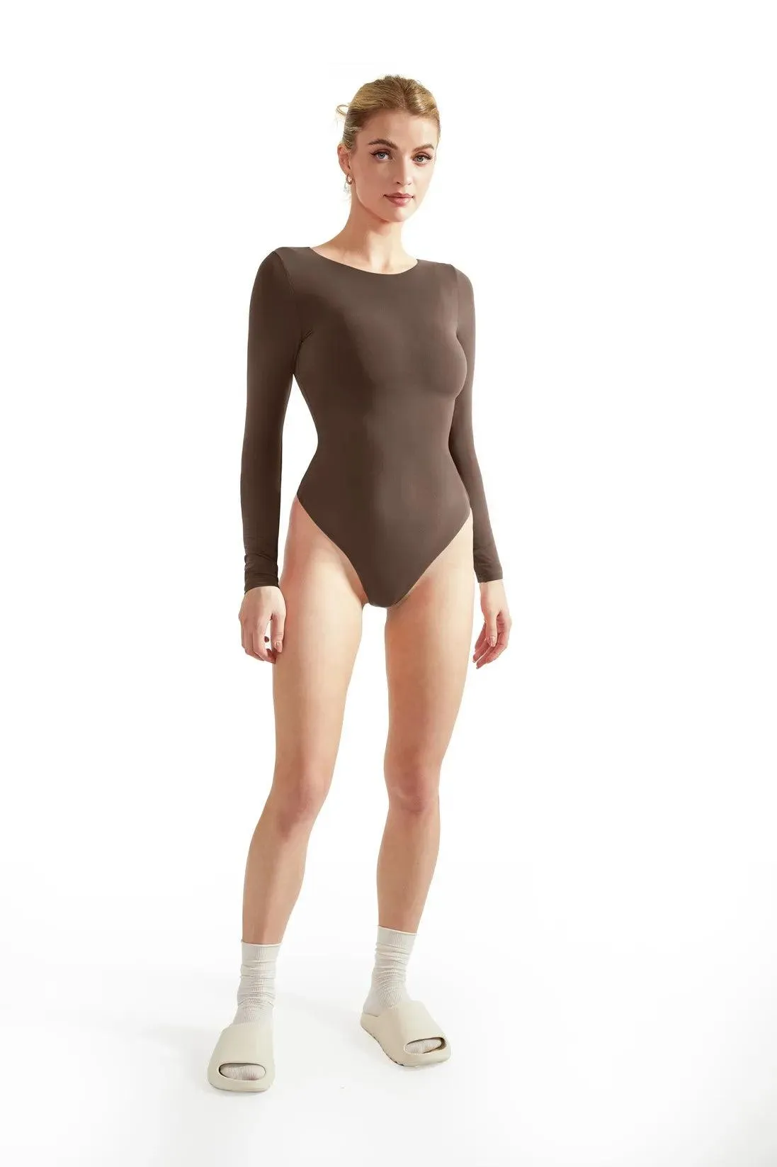 Buttery Soft Crew Neck Bodysuit - Long Sleeve