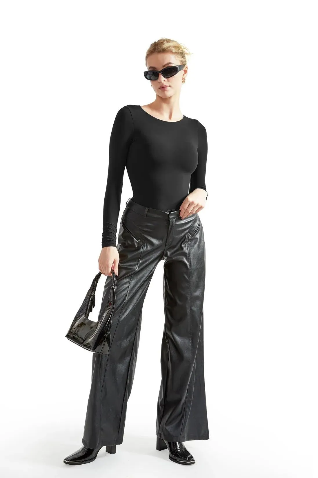 Buttery Soft Crew Neck Bodysuit - Long Sleeve
