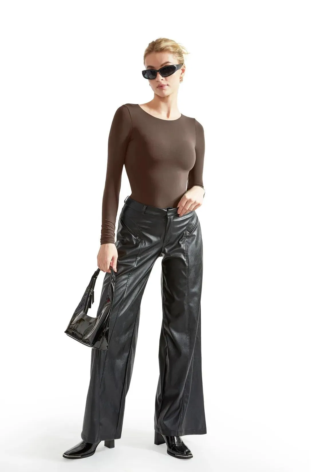 Buttery Soft Crew Neck Bodysuit - Long Sleeve