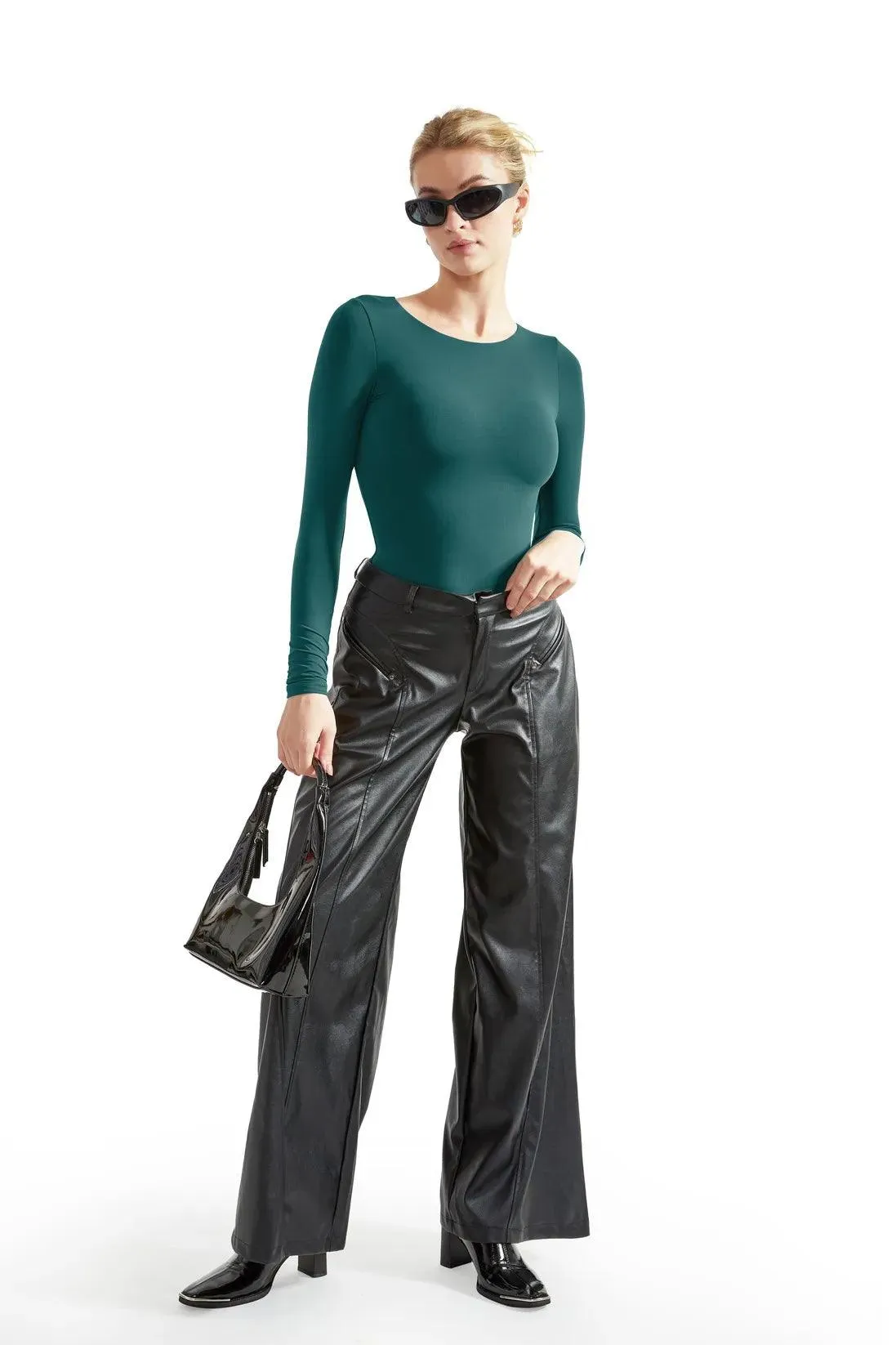 Buttery Soft Crew Neck Bodysuit - Long Sleeve