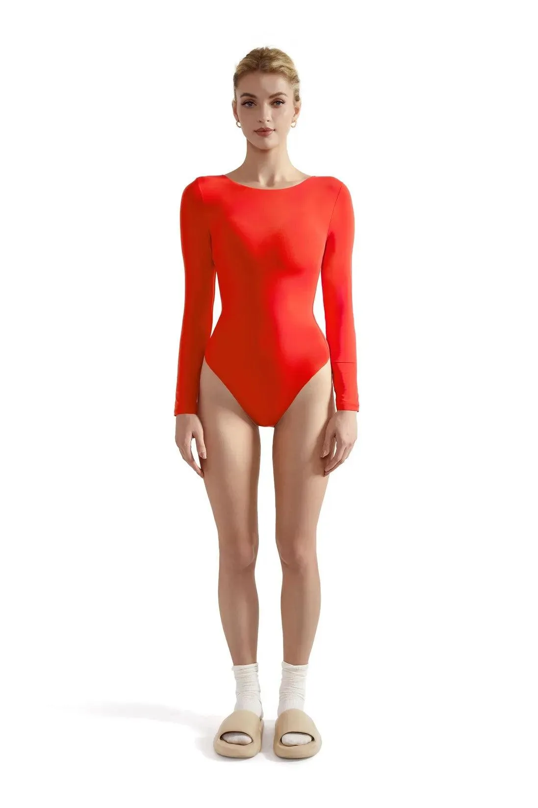 Buttery Soft Crew Neck Bodysuit - Long Sleeve