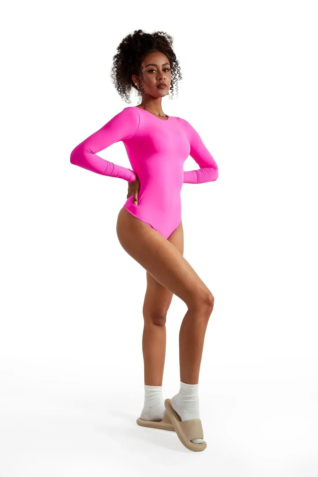 Buttery Soft Crew Neck Bodysuit - Long Sleeve