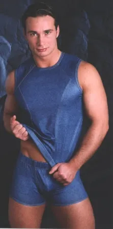 Denim Look Muscle Shirt