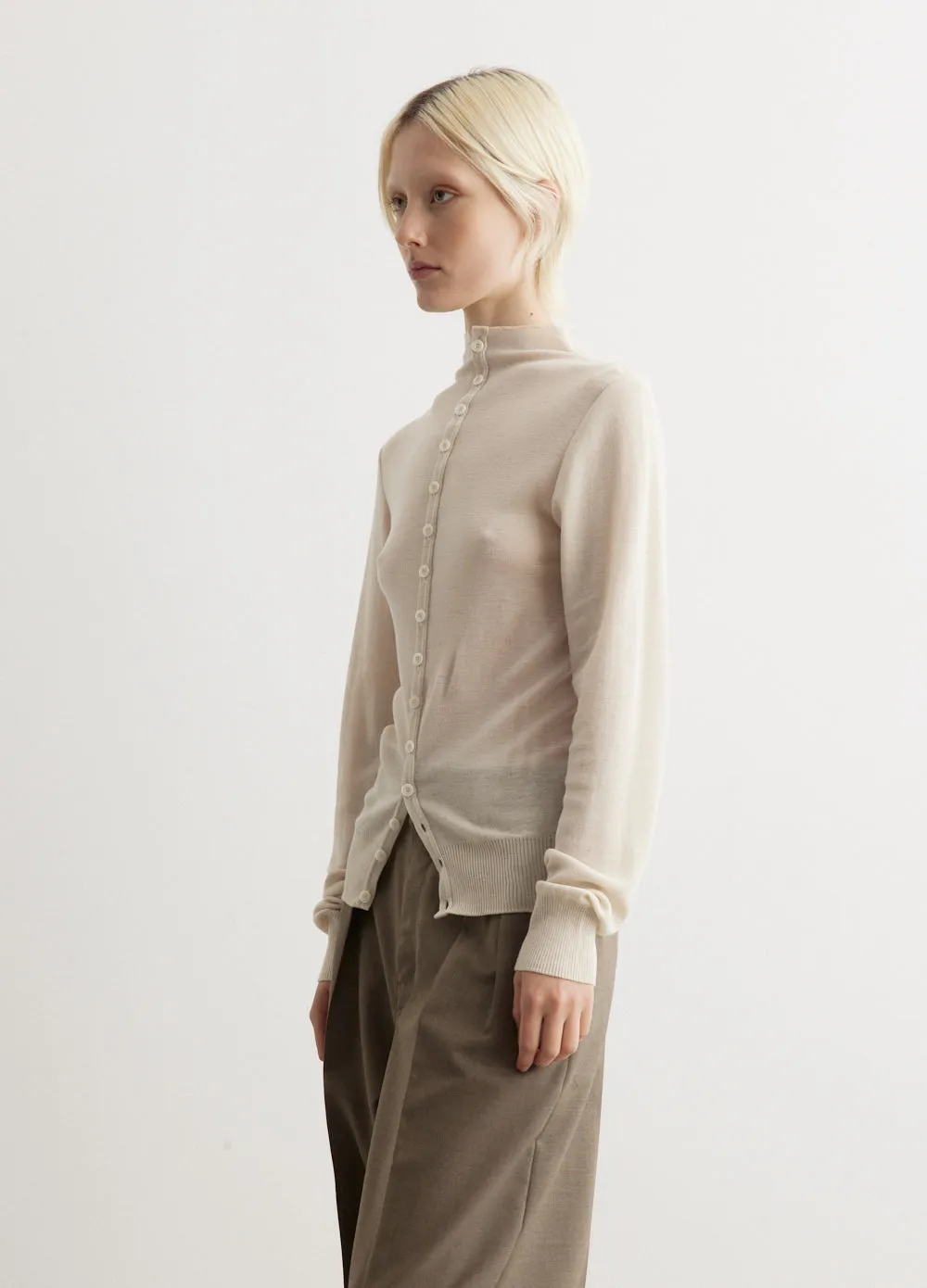 Fitted Seamless Cardigan