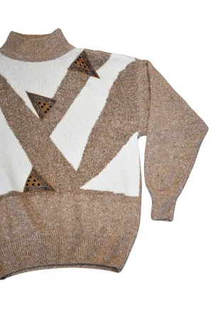 Giorgi triangular vibes knit jumper, 12