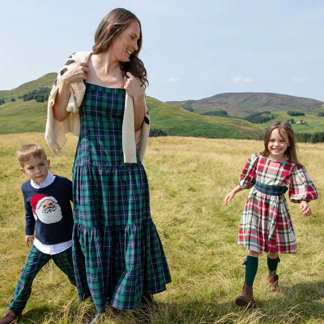 Green Tartan Womens Marilyn Dress