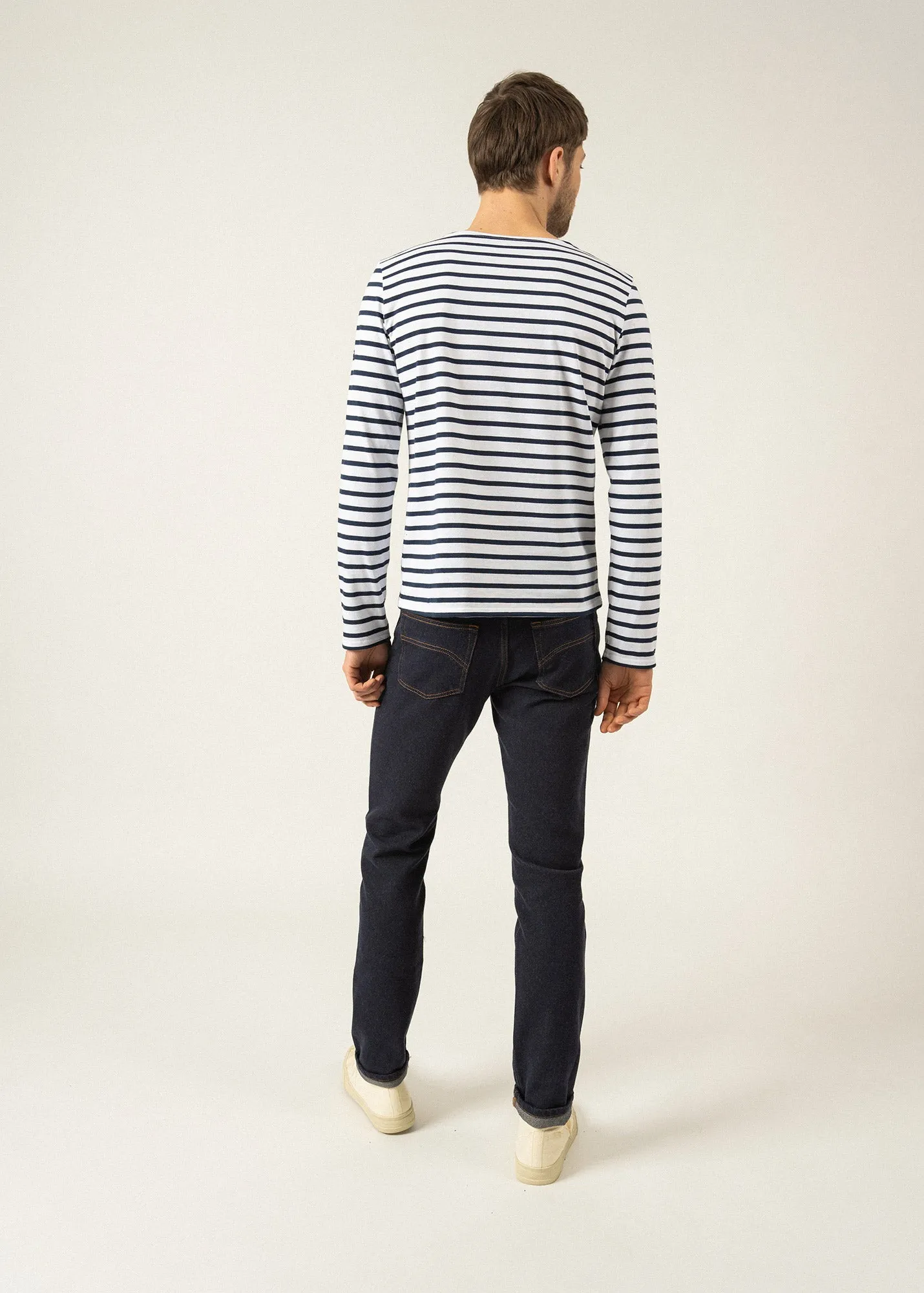 Iconic Minquiers sailor striped shirt - SAINT JAMES x La Tour Eiffel (NEIGE/MARINE)