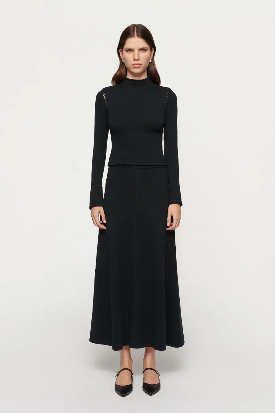 Jamieson Knit Skirt Black