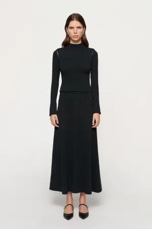 Jamieson Knit Skirt Black