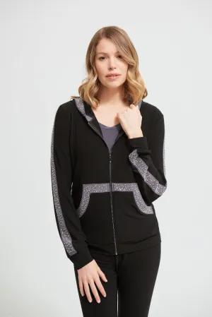 Joseph Ribkoff Hooded Zip Up Jacket 213893