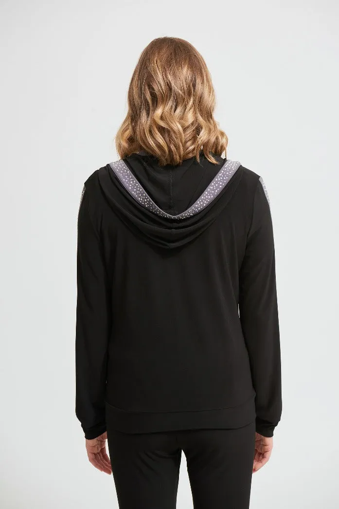 Joseph Ribkoff Hooded Zip Up Jacket 213893