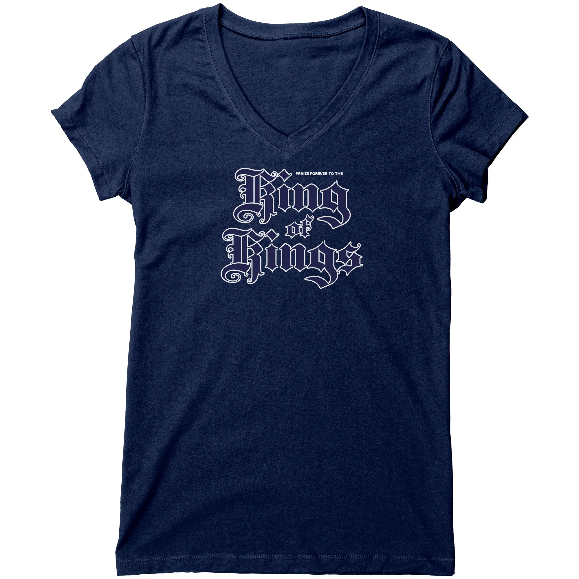 King Of Kings Women's V-Neck Tee