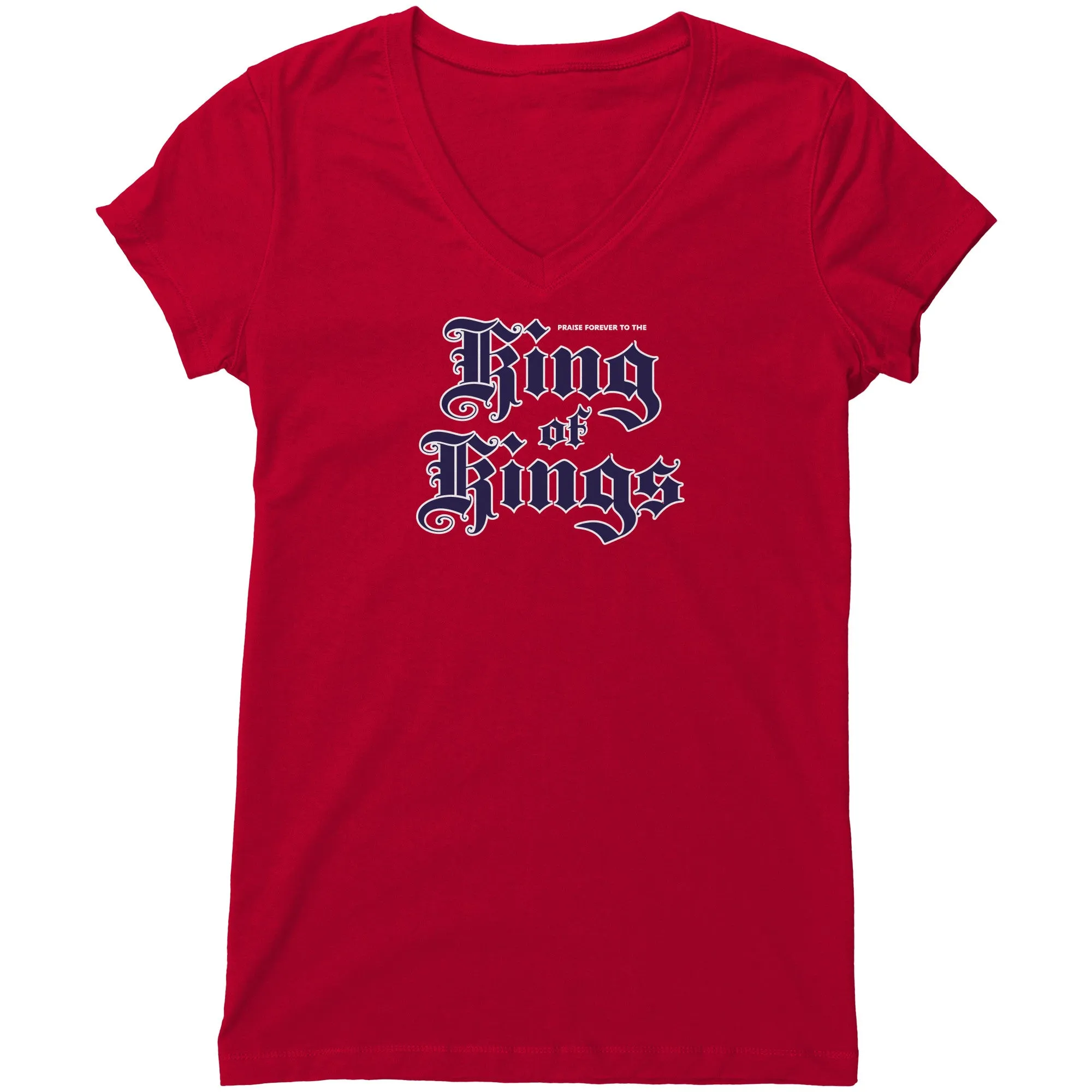 King Of Kings Women's V-Neck Tee