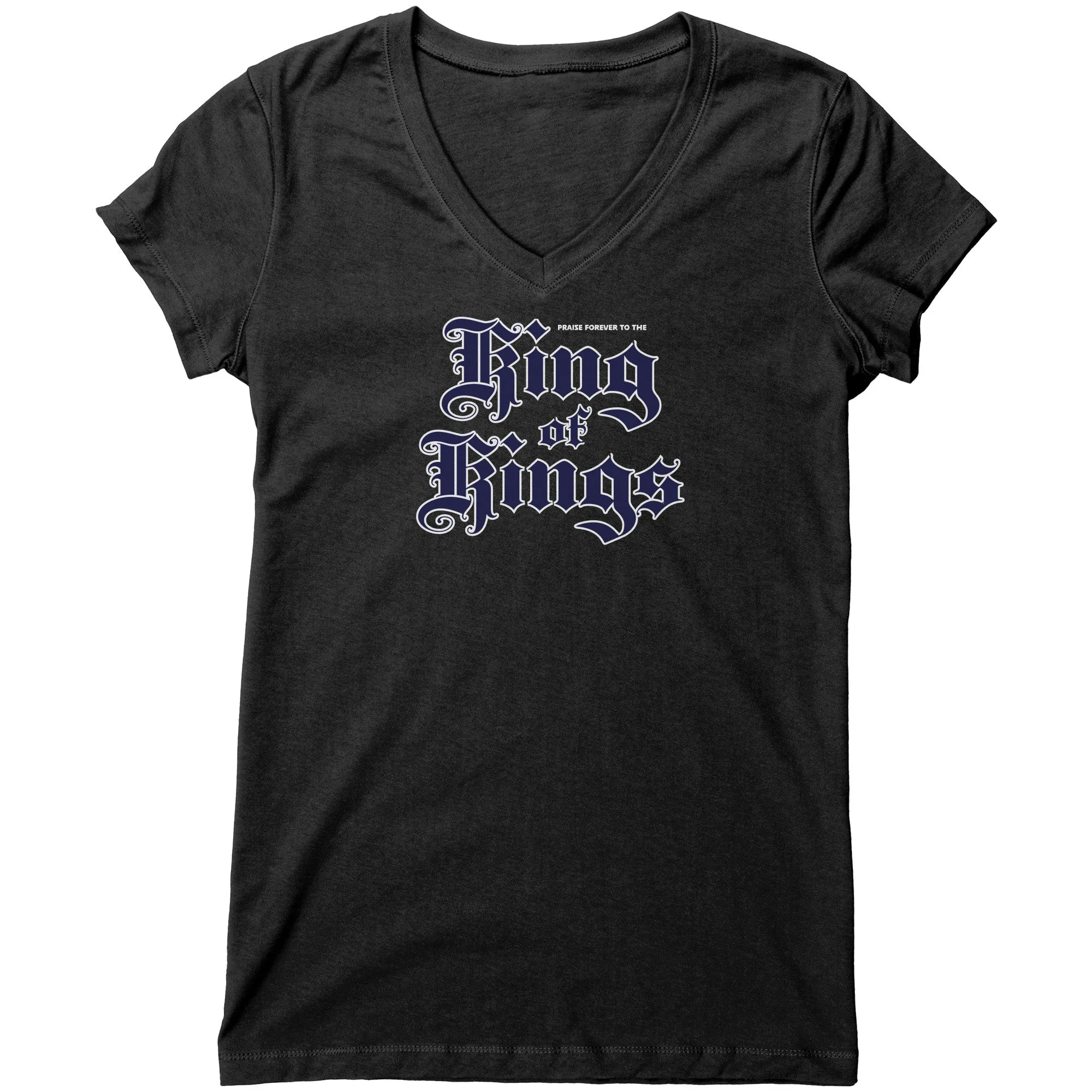 King Of Kings Women's V-Neck Tee