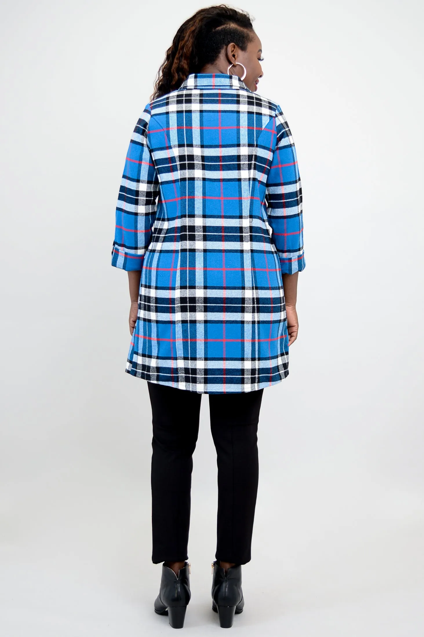 Larissa Tunic, French Plaid, Cotton Flannel - Final Sale