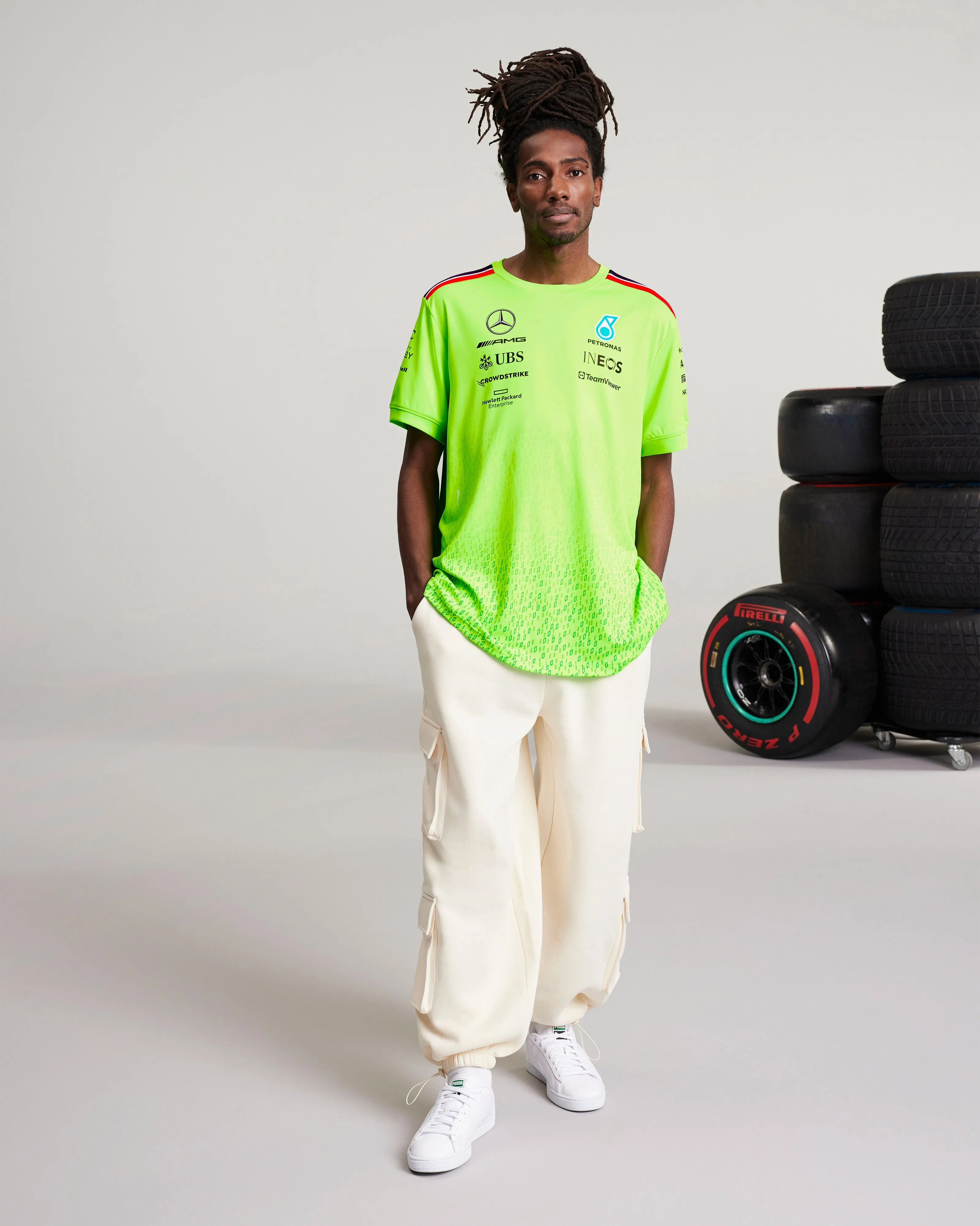 Mens 2023 Team Set Up Tee Volt Green