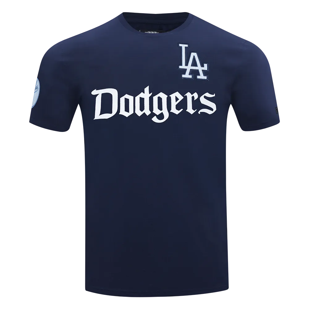 MLB LOS ANGELES DODGERS COUNTRY CLUB MEN'S SINGLE JERSEY STRIPED TOP (MIDNIGHT NAVY)