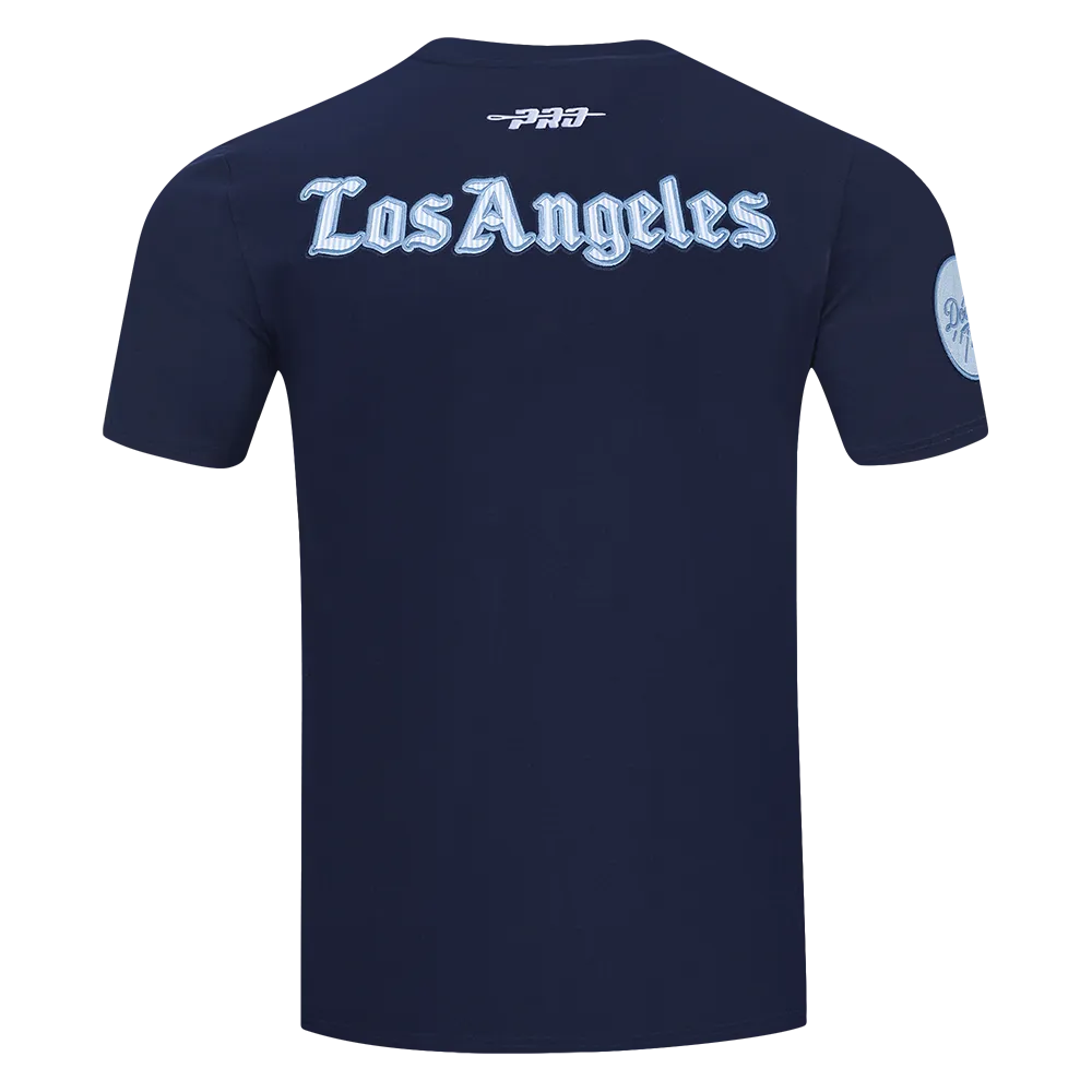 MLB LOS ANGELES DODGERS COUNTRY CLUB MEN'S SINGLE JERSEY STRIPED TOP (MIDNIGHT NAVY)