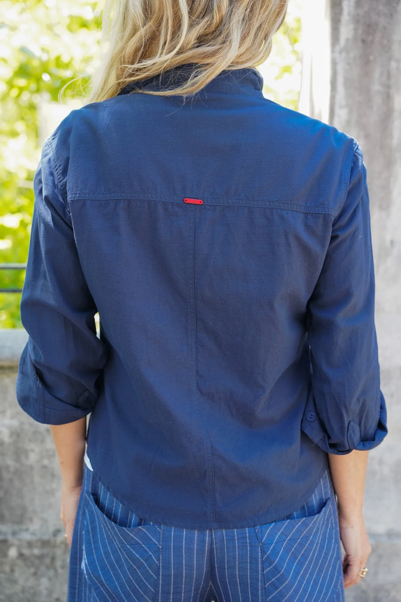 Navy Fitted Classic Shirt