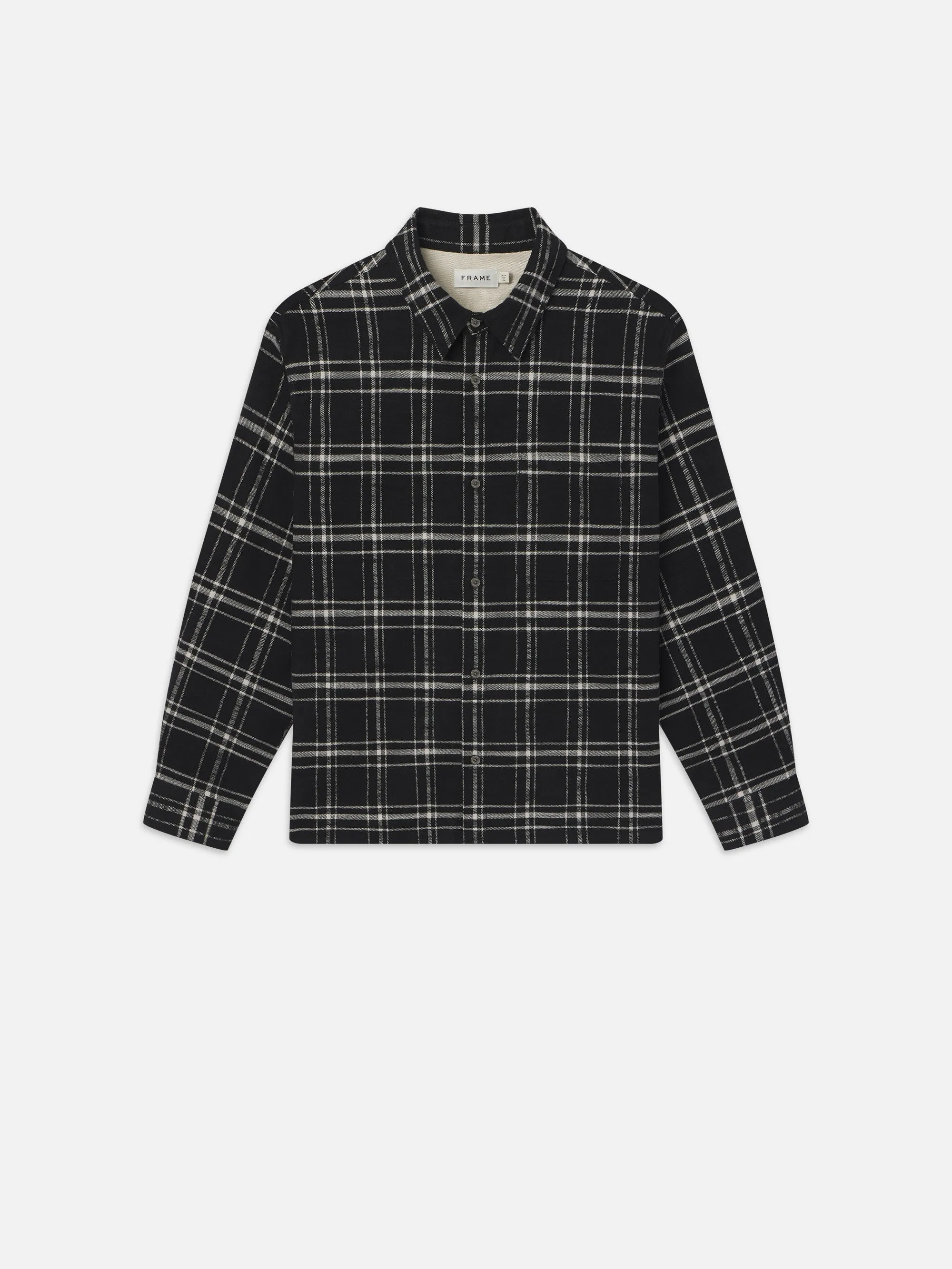 Plaid Overshirt -- Black Plaid