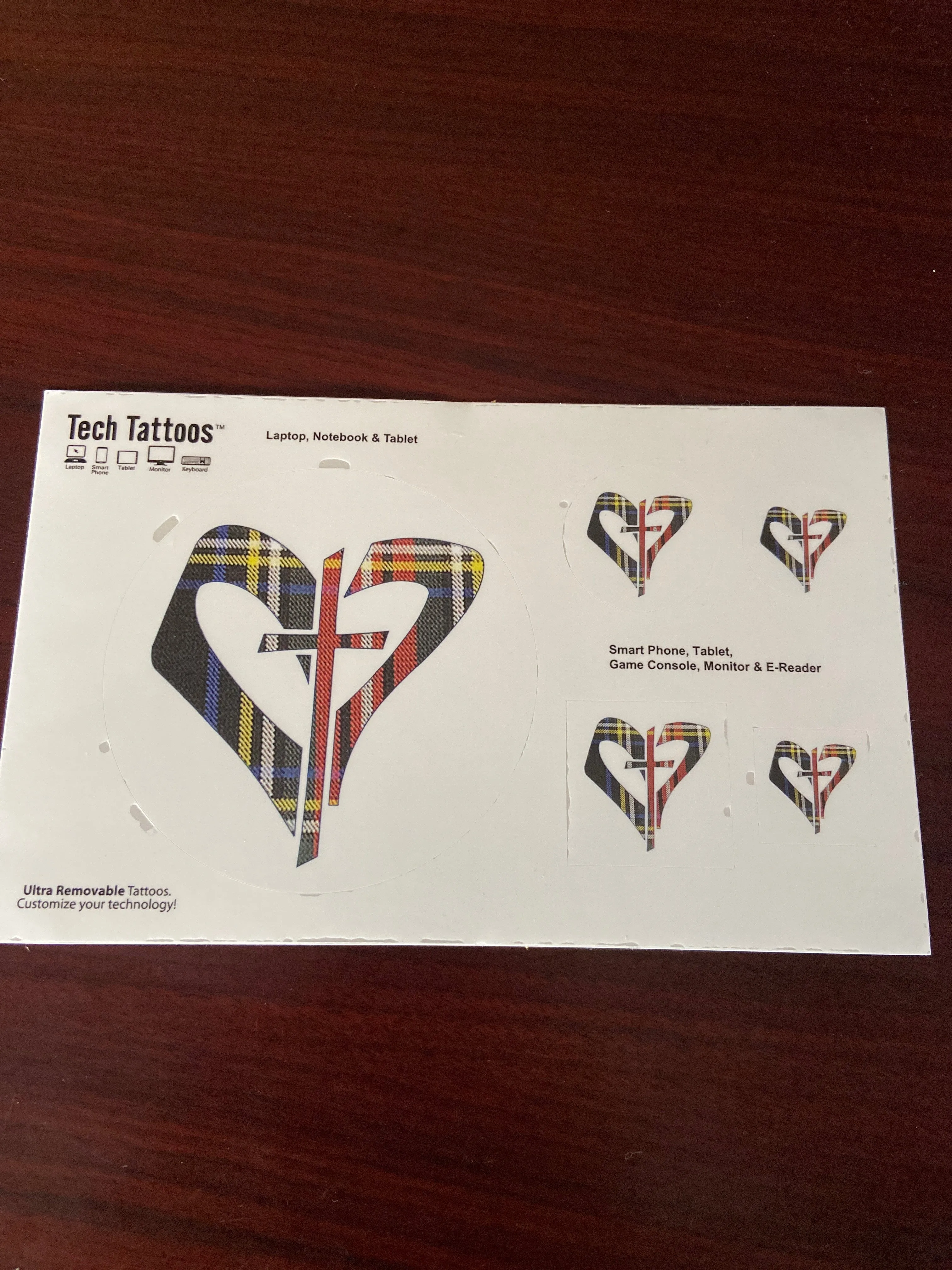 Plaid Tech Stickers