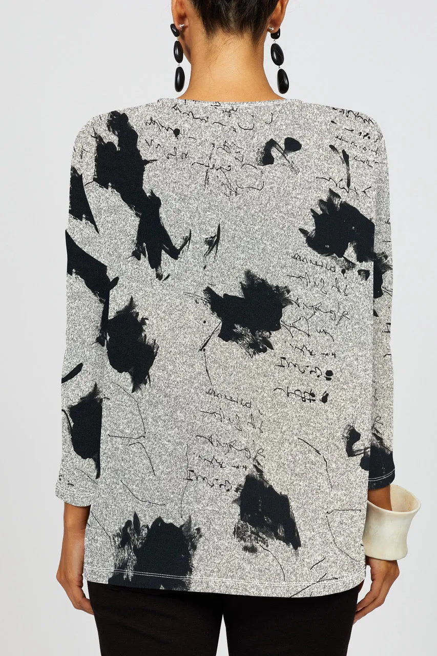 Scribble Slouch Top