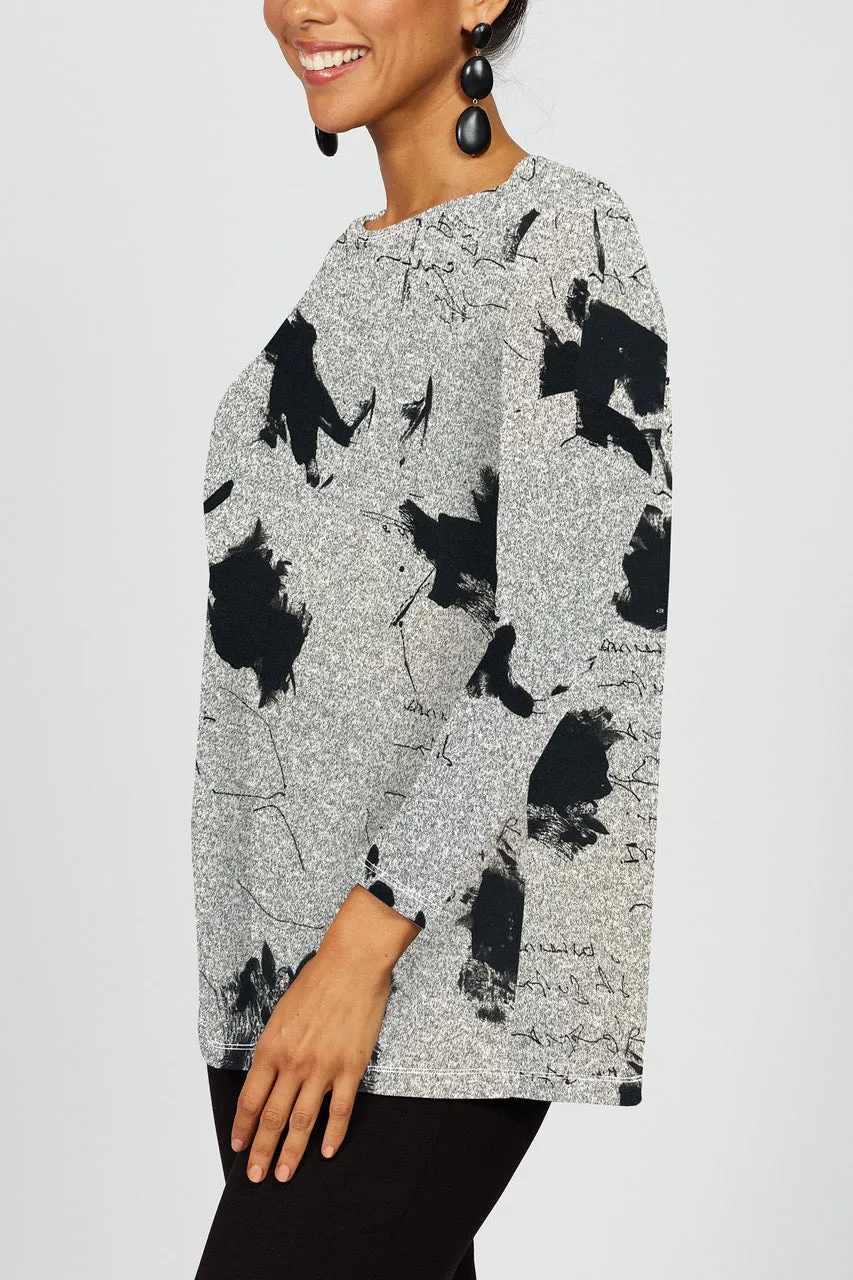 Scribble Slouch Top