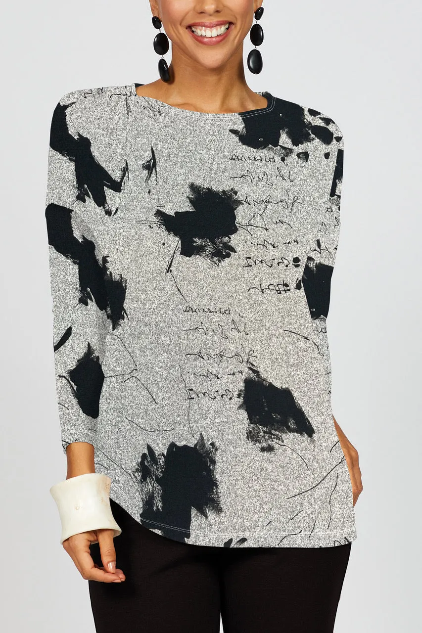 Scribble Slouch Top