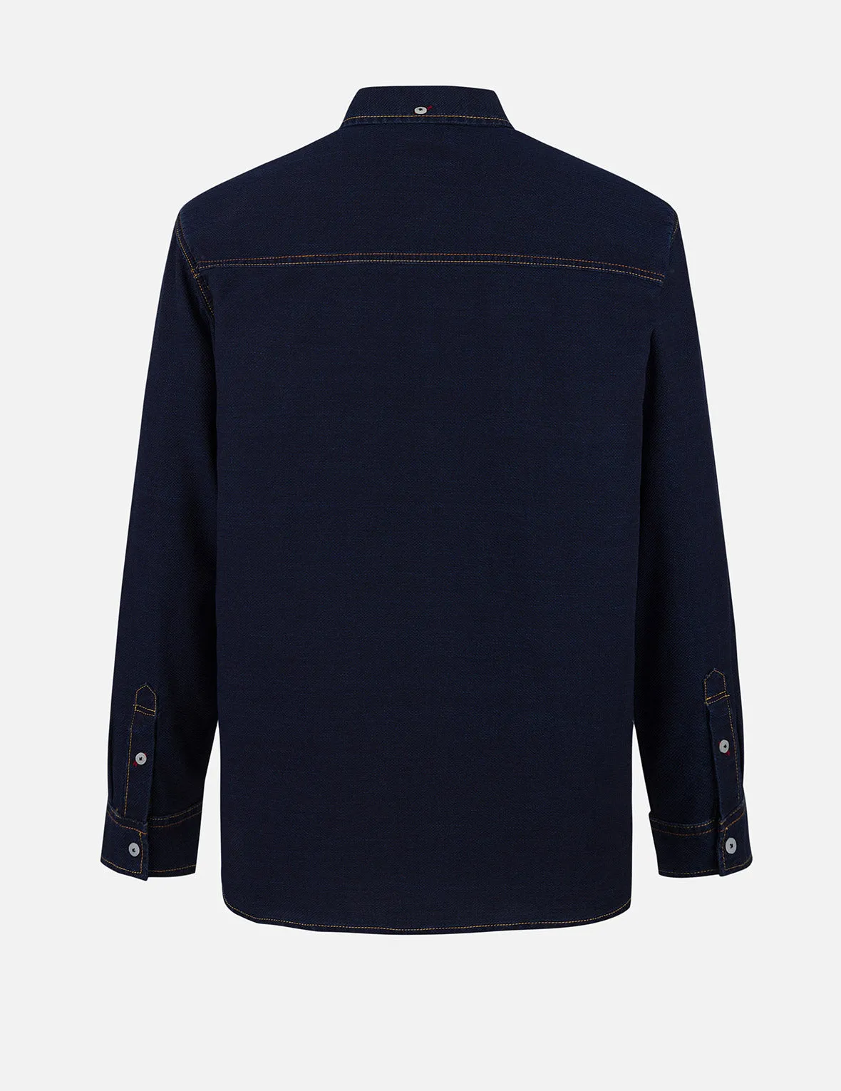 Seagull Print Regular Fit Denim Shirt