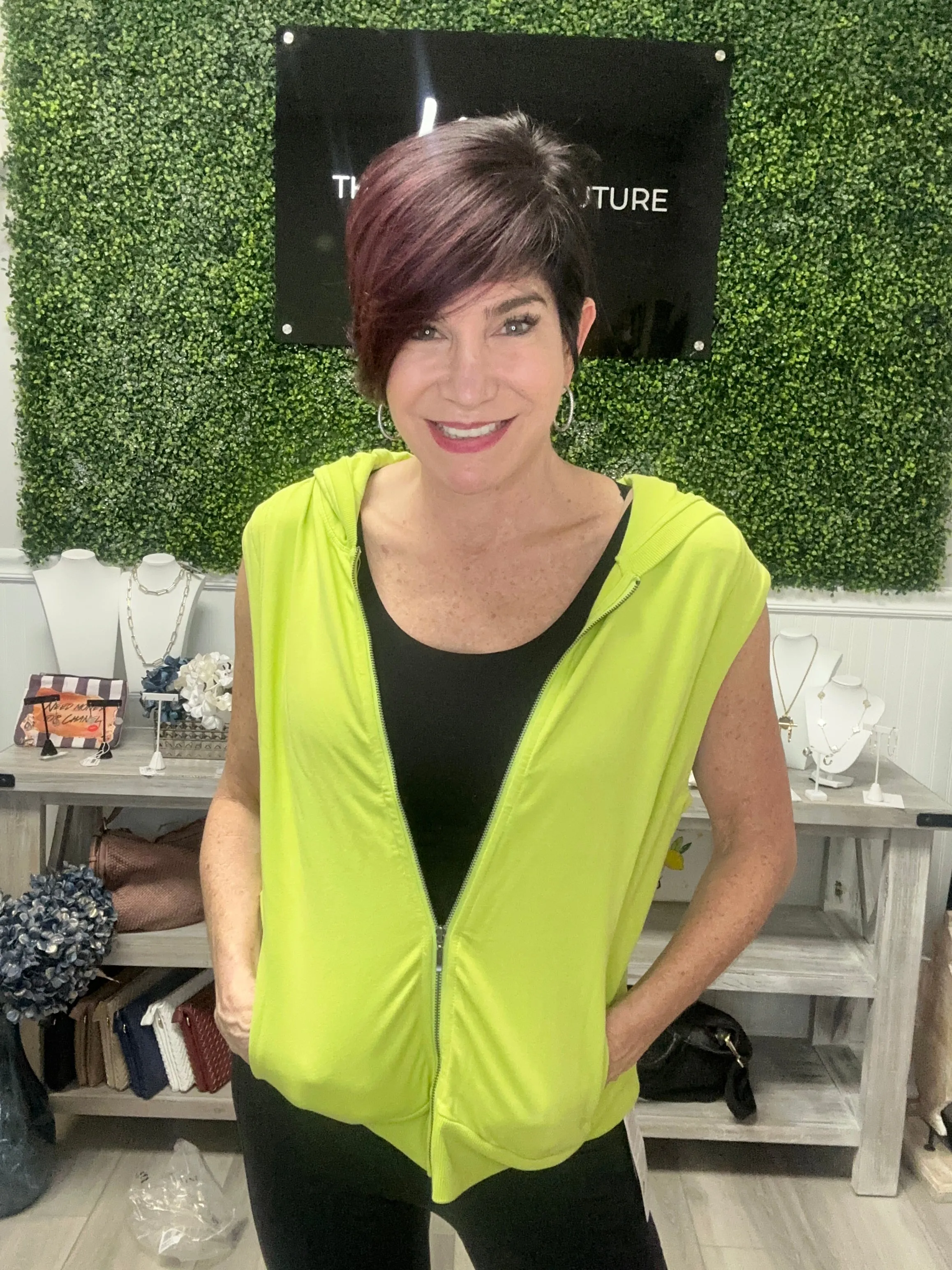 Sleeveless Zip-Up Hoodie