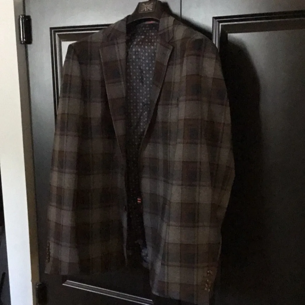 Soul of London Blazer  Navy plaid SOBL212112