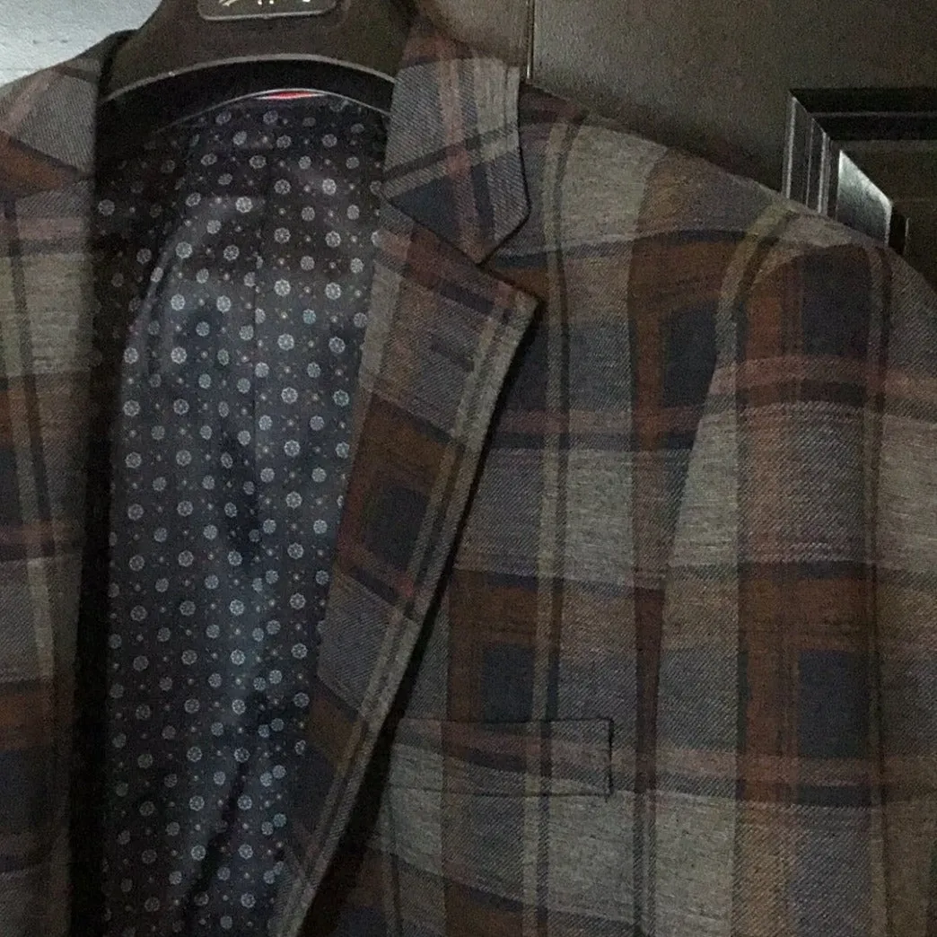 Soul of London Blazer  Navy plaid SOBL212112