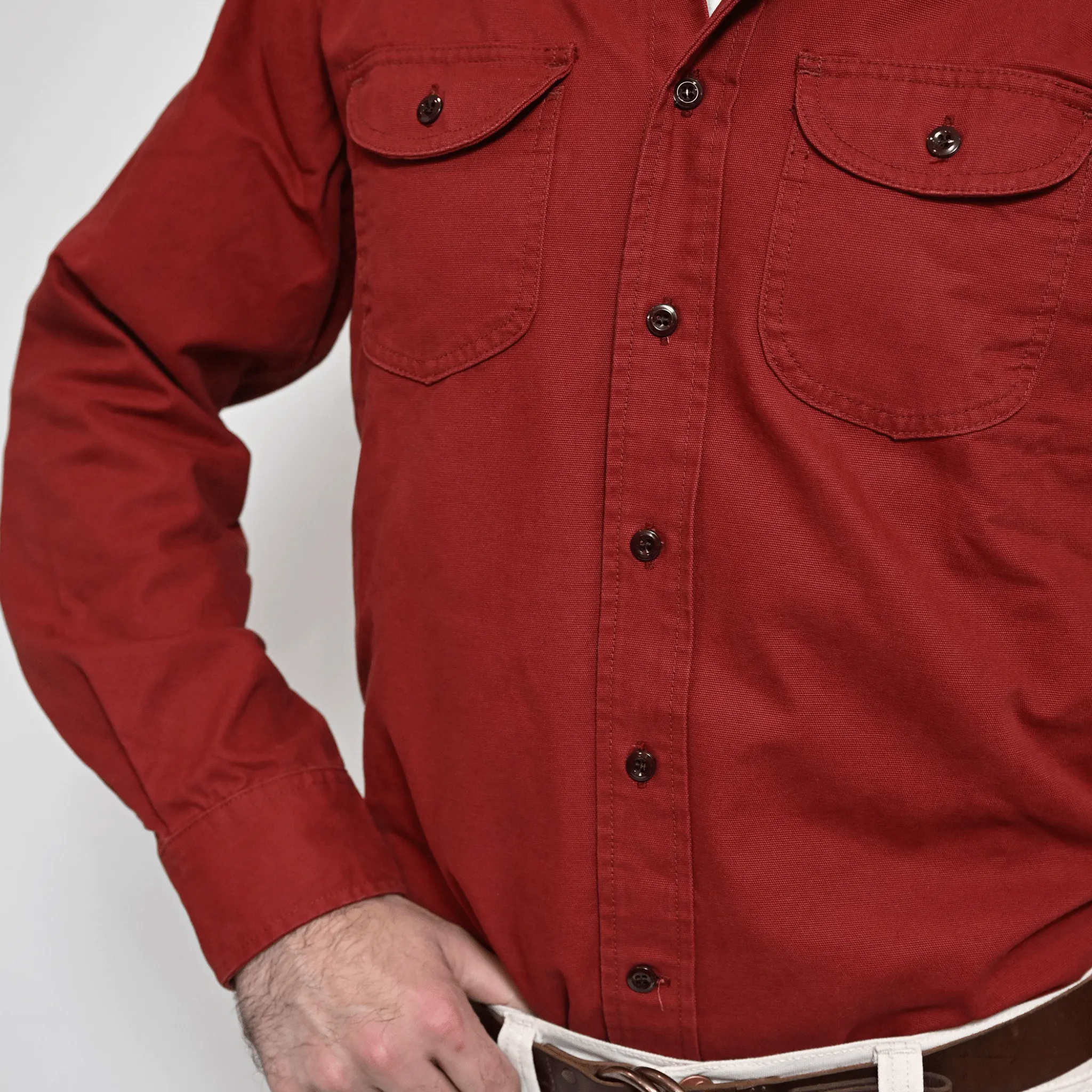 Walsh Work Shirt - 8 oz. Brushed Canvas - Brick