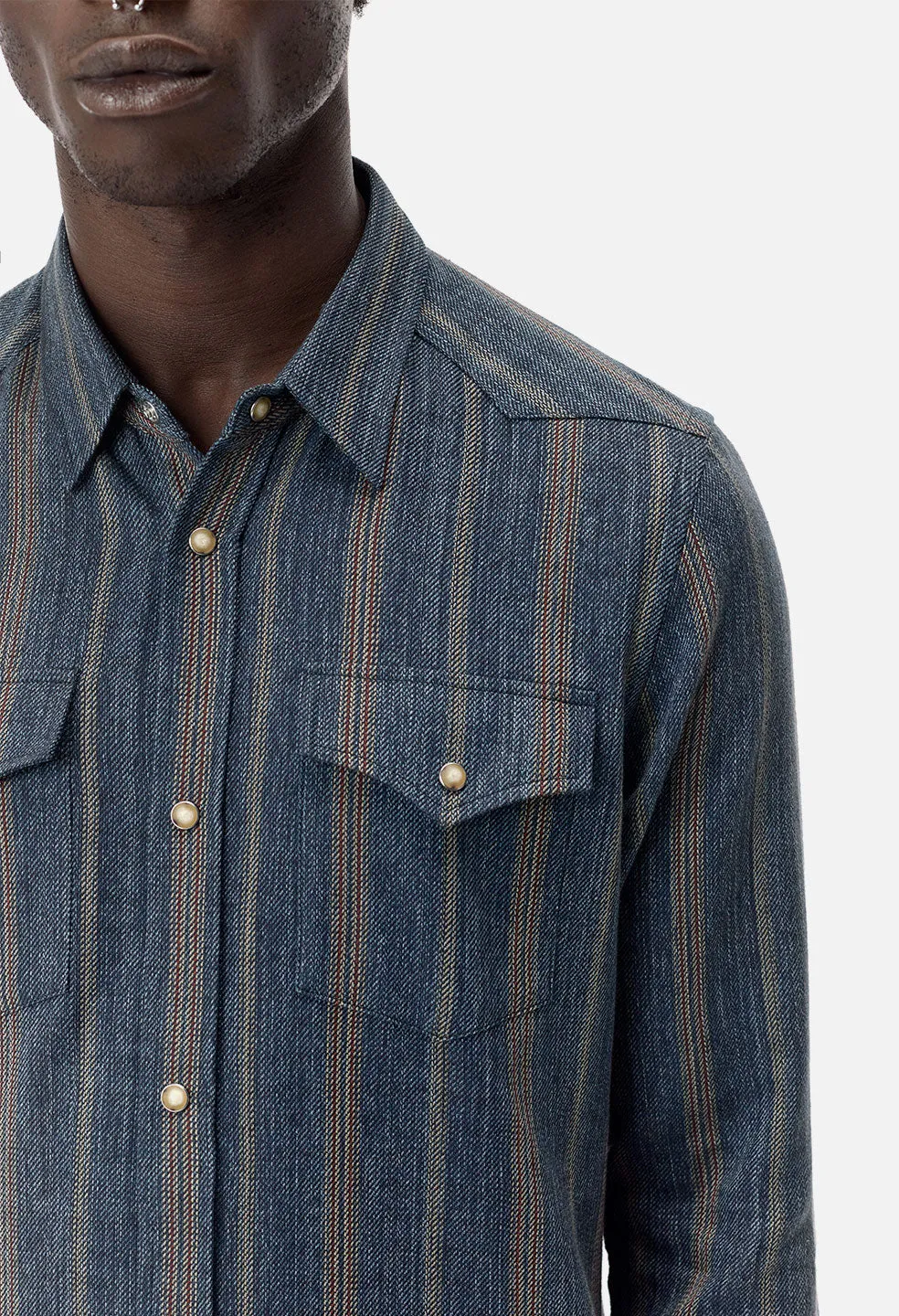 Yuma Shirt / Indigo Stripe