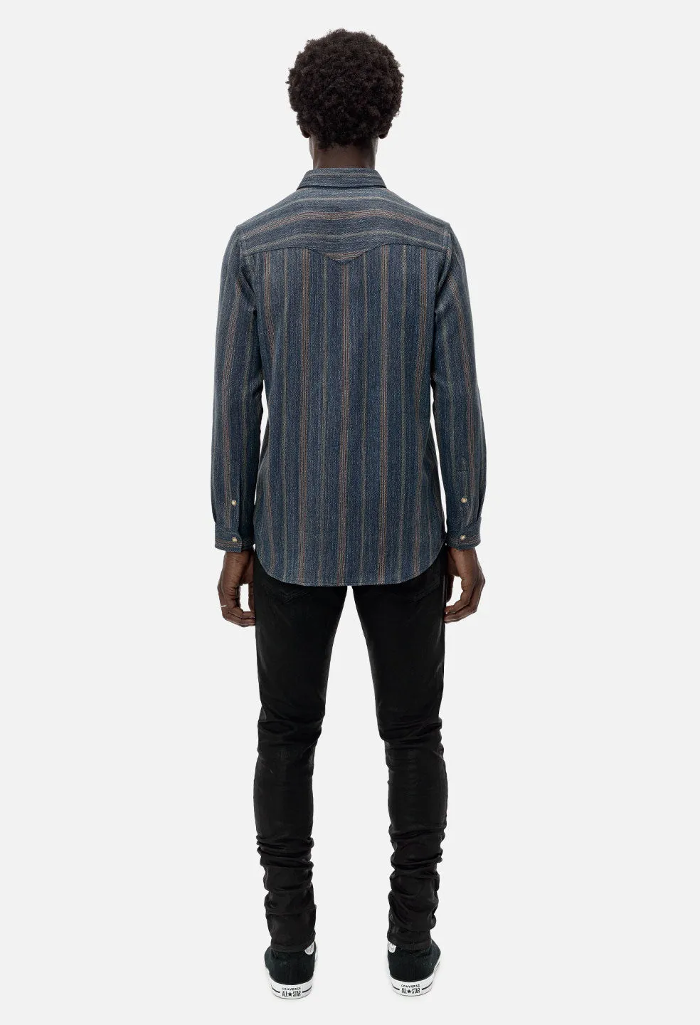 Yuma Shirt / Indigo Stripe